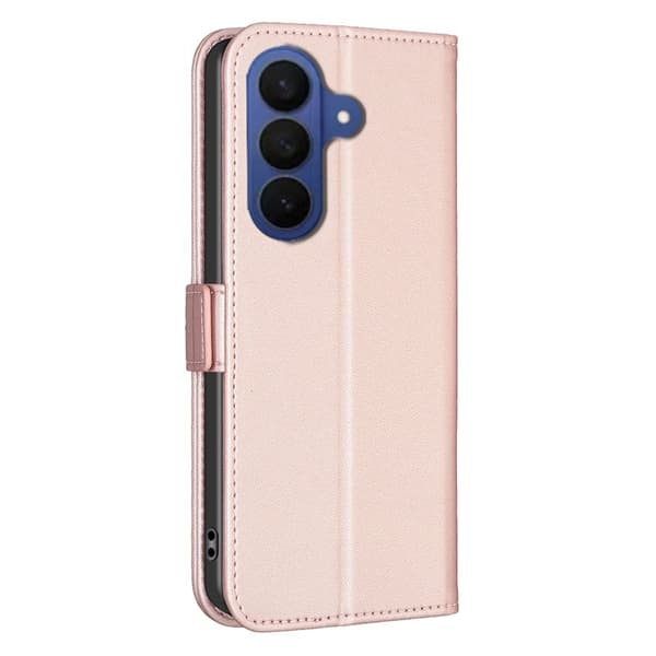 BINFEN Samsung Galaxy S26 Pro Plånboksfodral Konstläder Flip Folio - Rosa