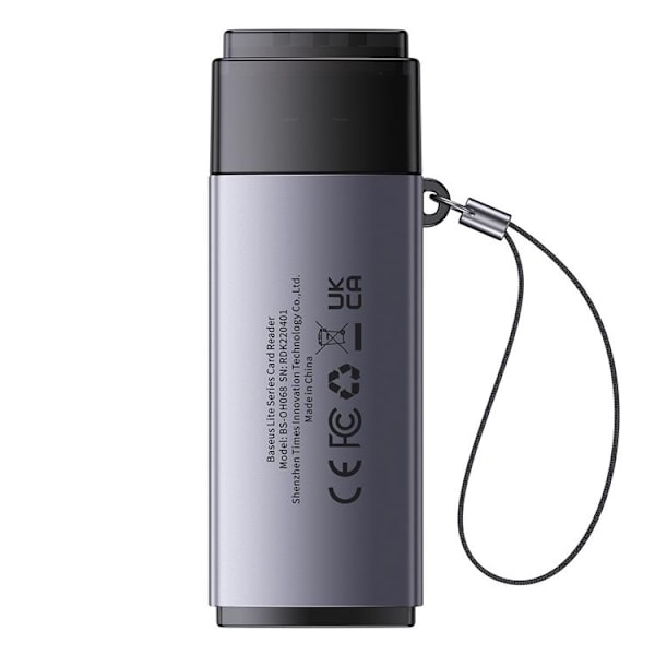 Baseus Adapter SD TF USB Kortläsare - Grå