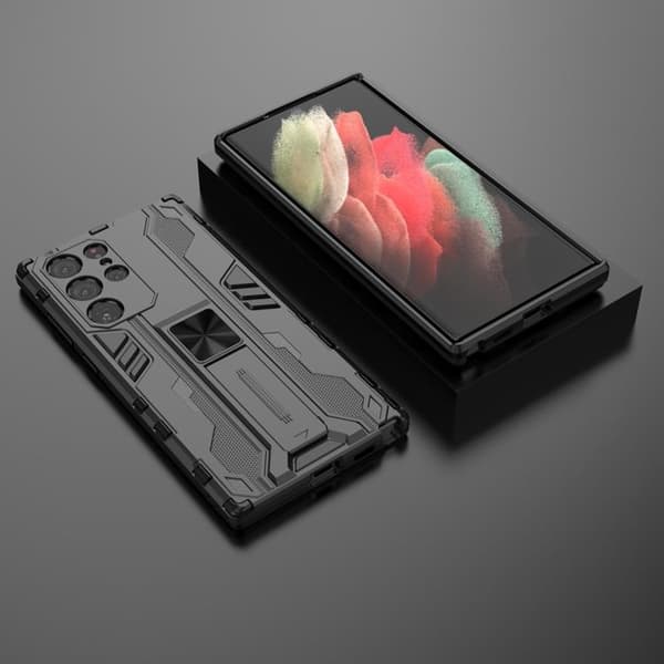 ShockProof Kickstand Skal Galaxy S22 Plus - Svart Svart