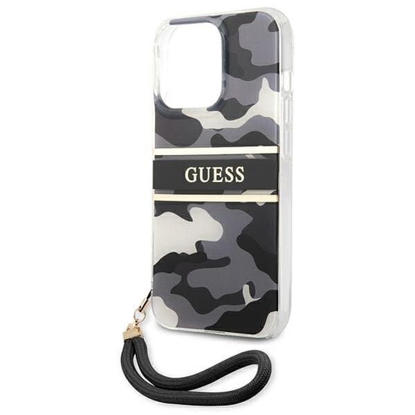 Guess Camo Strap Collection Skal iPhone 13 Pro / 13 - Sort Black