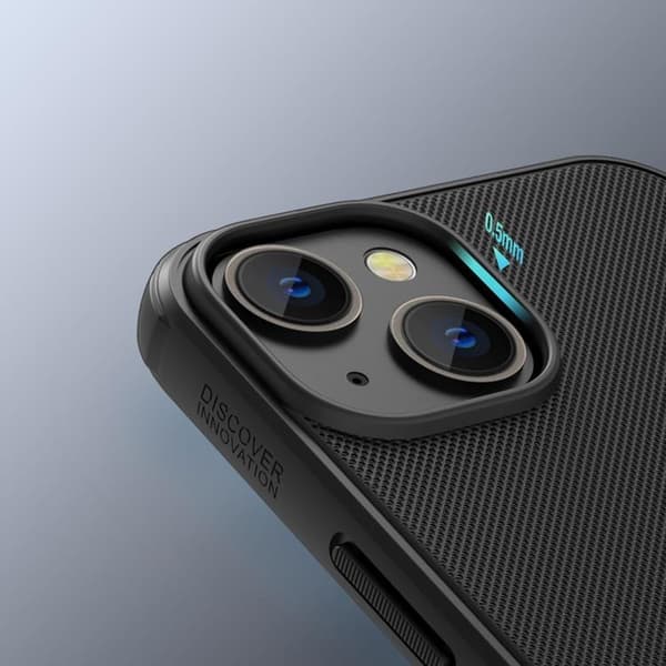 Nillkin iPhone 14 Plus -kotelo Super Frosted Shield - Musta Black