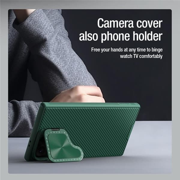 Nillkin Mobilskal till Galaxy S24 Plus Magsafe CamShield Prop - Svart Black