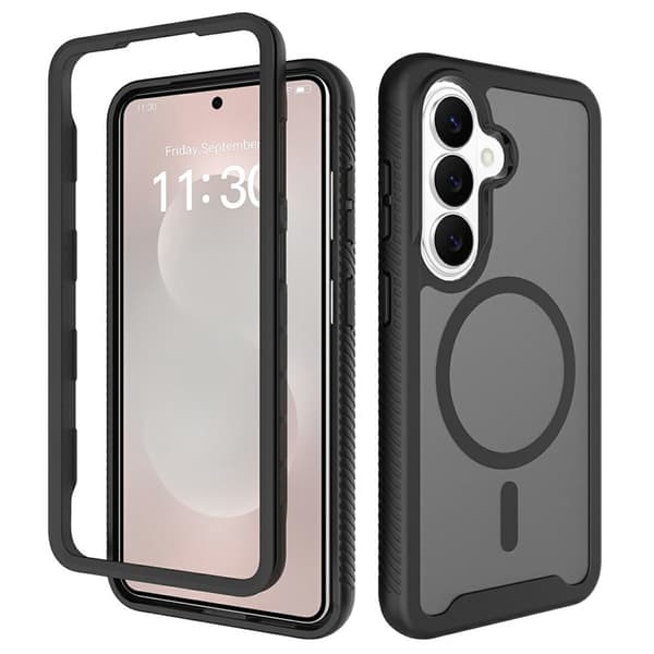 Mobilskal för Samsung Galaxy S26 Magnetiskt 2 i 1 PC + TPU - Svart