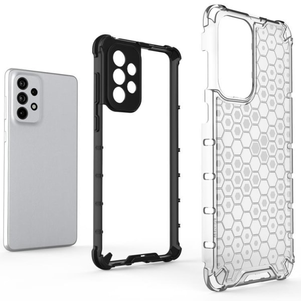 Galaxy A73 Case Honeycomb Armored - Gennemsigtig