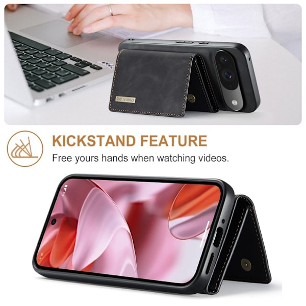DG.MING M1 Series Mobilskal till Google Pixel 9 Pro Kickstand Svart