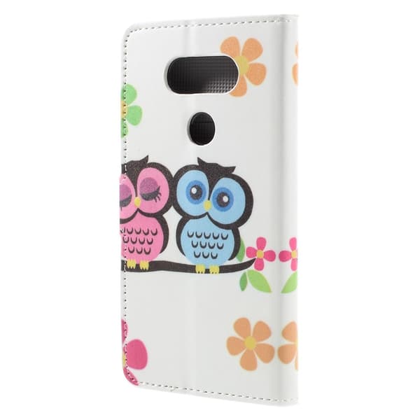 Plånboksfodral till LG G5 - Owl Couple Mönster
