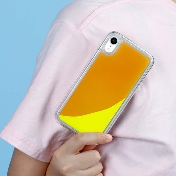 Liquid Neon Sand skal till iPhone XR - Orange Orange