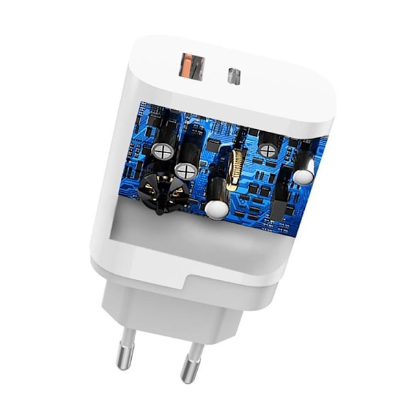 Dudao Väggladdare Typ-C PD 22W 3A - Vit