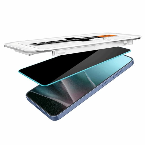 Spigen [2-Pack] Galaxy S25 Plus/S24 Plus Skärmskydd Härdat Glas EZ-FIT Svart