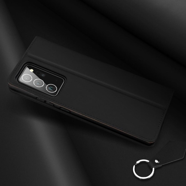 DUX DUCIS Äkta Läder Fodral Till Galaxy Note 20 Ultra - Svart Svart