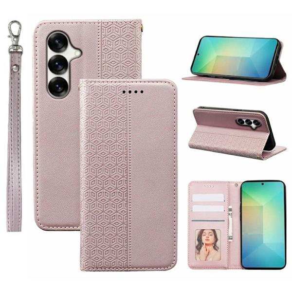 Plånboksfodral för Samsung Galaxy S26 Plus Konstläder - Roséguld