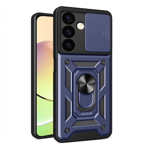 Galaxy S24 Plus -puhelimen suojakuori Hybrid Armor Camshield - sininen Blå