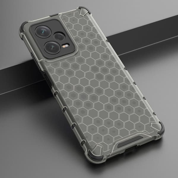 Xiaomi Redmi Note 12 Pro Plus Mobilcover Hybrid Honeycomb - Sort Svart