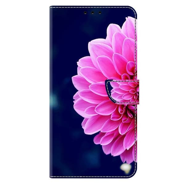 Samsung Galaxy A57 Plånboksfodral Konstläder - Rosa Blommor