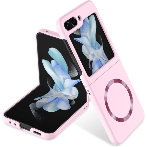 Galaxy Z Flip 5 Mobilskal Magsafe Skinn-Touch - Rosa