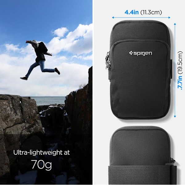 Spigen Armband Dynamic Shield A702 - Svart Svart