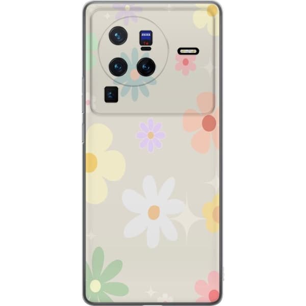 Mobilskal till vivo X80 Pro med fejdande blommor