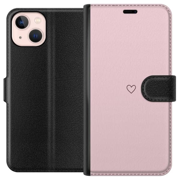 Plånboksfodral till Apple iPhone 13 med Litet Hjärta
