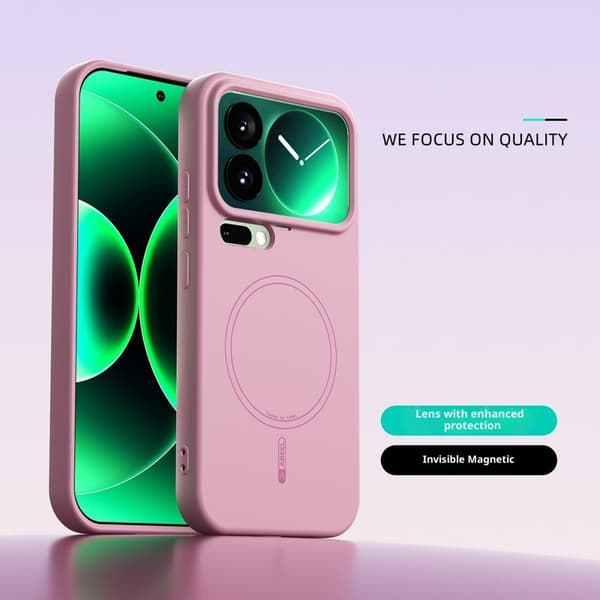ABEEL Mobilskal till Xiaomi 17 Pro MagSafe Liquid Silicone - Rosa