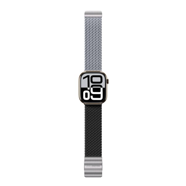 [2-Pakke] AmazingThing Apple Watch 45/46/49mm Armbånd Blend - Grå/Sort Grå