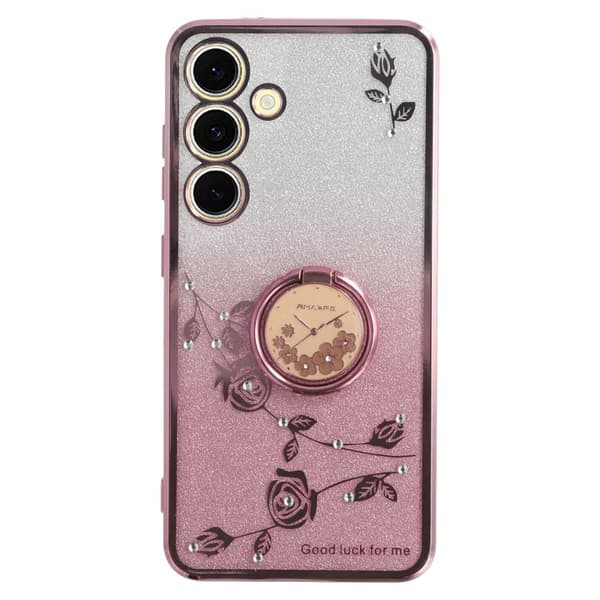 KADEM Mobilskal för Samsung Galaxy S26 Ring Kickstand TPU - Roséguld