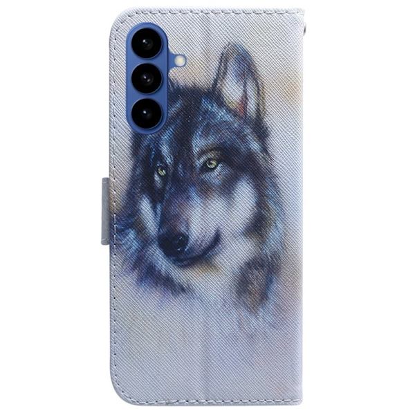 Samsung Galaxy S26 Plånboksfodral Mönstertryck Konstläder - Wolf