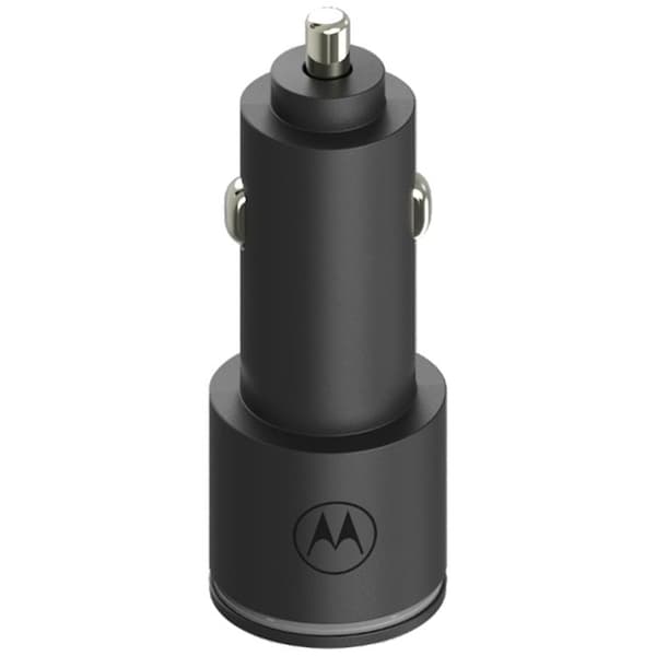 Motorola Biloplader 45W 1xUSB-A 1xUSB-C med USB-C 1m Kabel TurboPower - Sort Svart