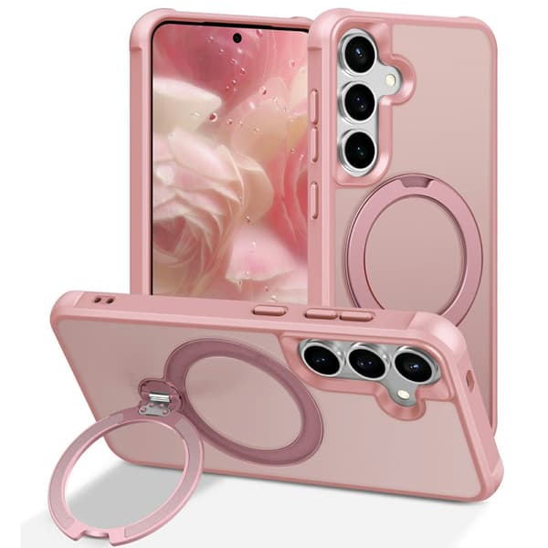 Mobilskal för Samsung Galaxy S26 Plus Magnetiskt Kickstand TPU - Rosa