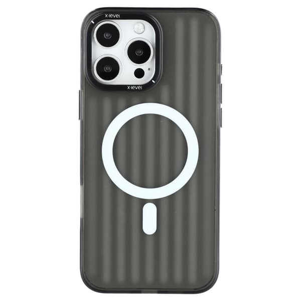 X-LEVEL Mobilskal till iPhone 16 Pro Max MagSafe Färgskiftande Svart