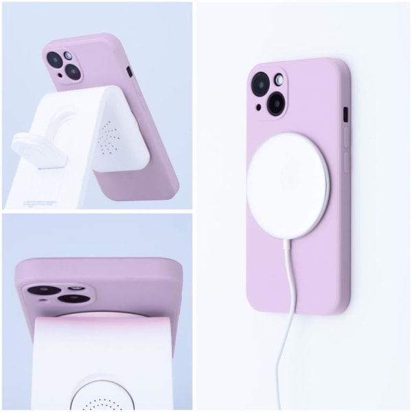 iPhone 11 Pro Magsafe -suojus silikoni - vaaleanpunainen