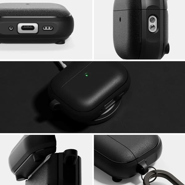 Ring Apple Airpods Pro 3 Etui Magsafe Magnetisk - Sort Svart