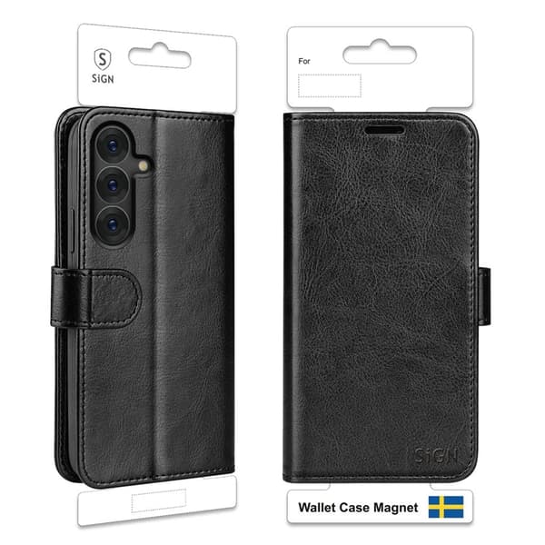 Sign Galaxy S25 Ultra Pung Etui - Sort Svart