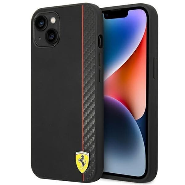 BMW iPhone 14 Plus Skal Hård Carbon - Sort Black
