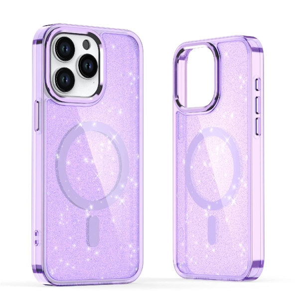 Mobilskal till iPhone 16 Pro Magsafe Glitter - Lila
