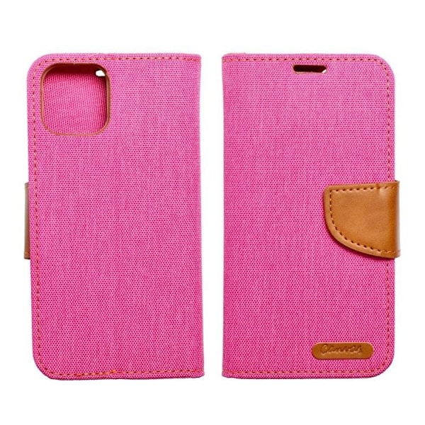 Xiaomi Redmi Note 13 Pro 5G Plånboksfodral Canvas - Rosa Rosa