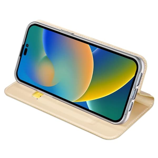 Dux Ducis iPhone 14 Pro mobilfodral Skin Series Holster - Guld Guld
