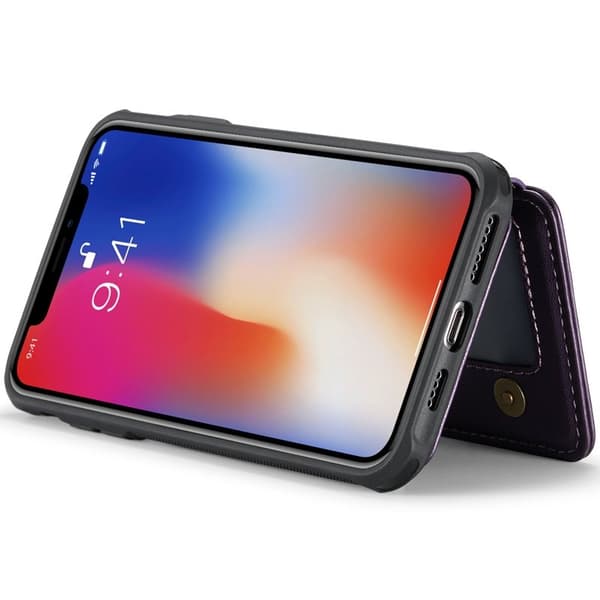 JEEHOOD J05 Mobilskal till iPhone X / XS Läder MobilLila