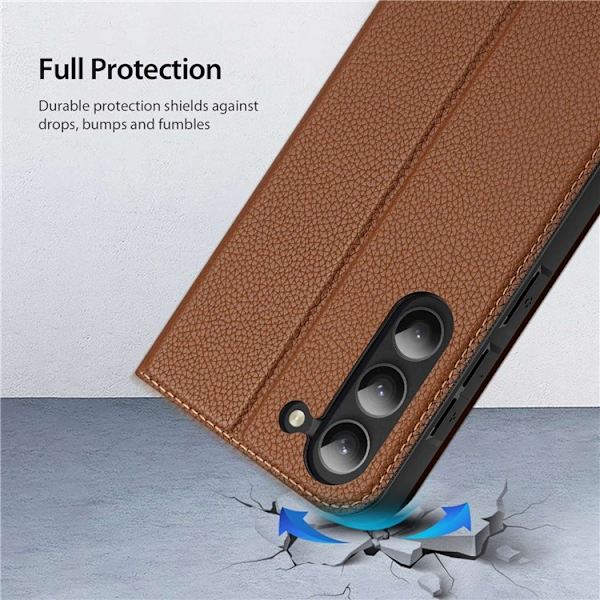 Dux Ducis Galaxy S23 Plus Plånboksfodral Skin X2 Magnetic - Brun