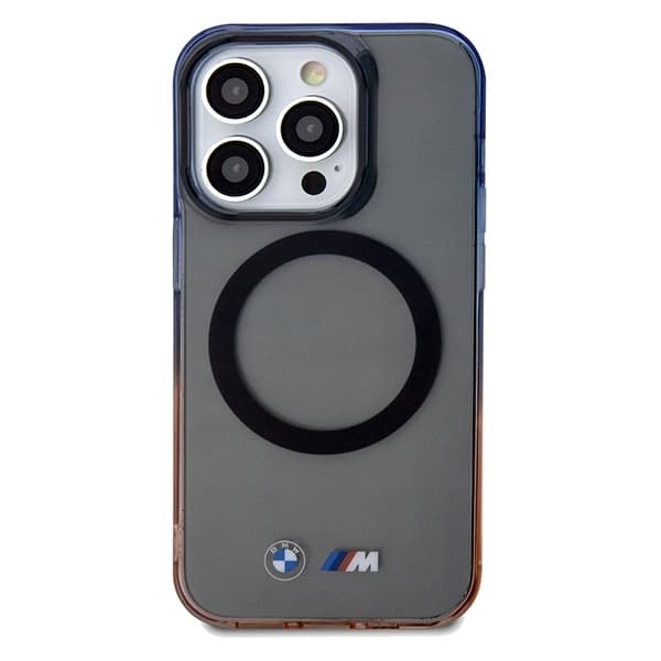 BMW telefontaske til iPhone 15 Pro Max MagSafe Gradient kofanger - Grå
