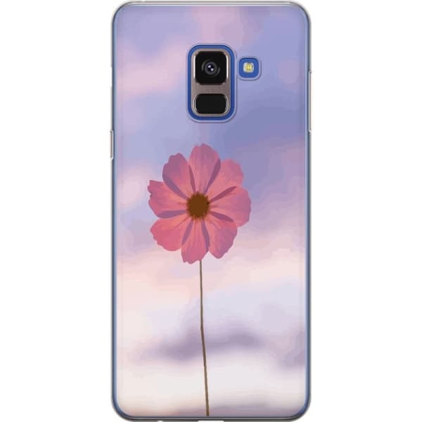 Mobilskal till Samsung Galaxy A8 (2018) med Rosa blomma