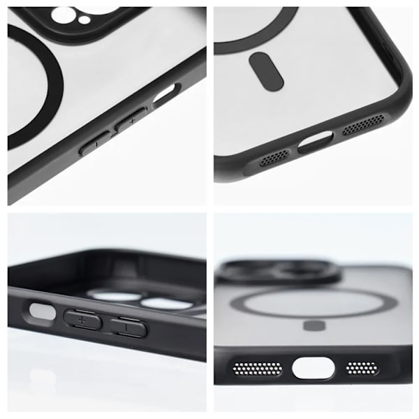 Telefontaske til Xiaomi Redmi 14C MagSafe Mattev - Sort Svart