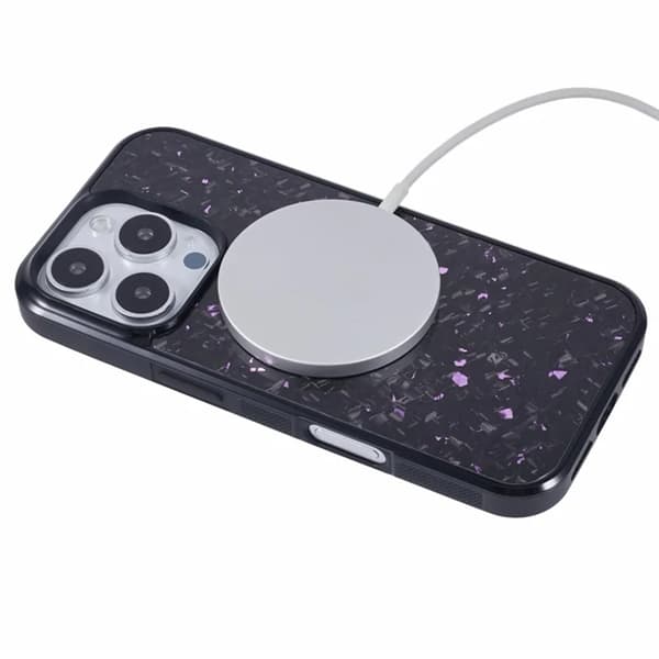 Mobilskal till iPhone 16 Pro Max Aramid Fiber Forged - Lila Lila