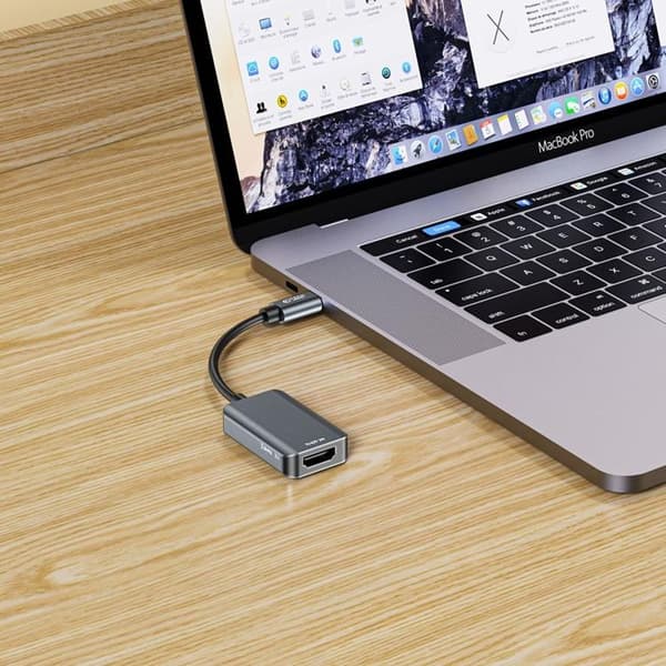 Tech-Protect USB-C til HDMI Adapter Ultraboost - Sort Svart