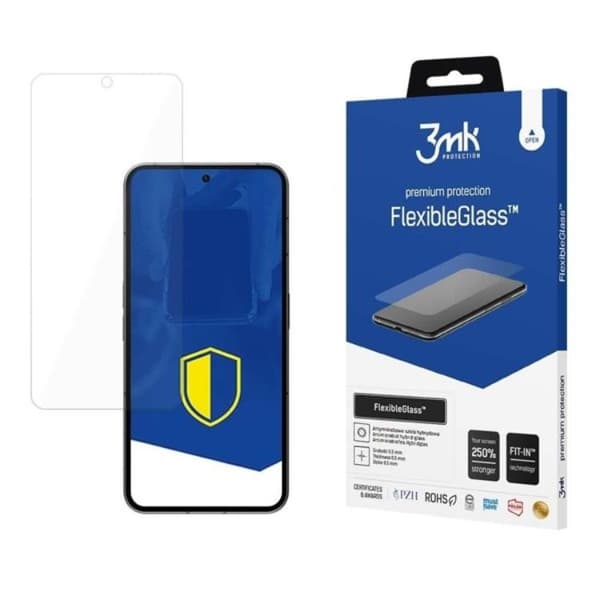3MK Galaxy S23 FE Hybrid Okrossbart Glas FlexibleGlass Transparent