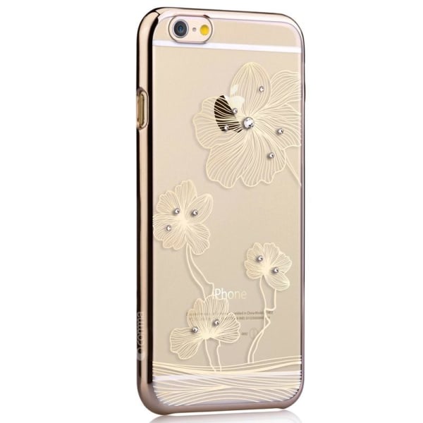 Comma BaksideSkal till Apple iPhone 6 / 6S  - Guld Blommor Gul
