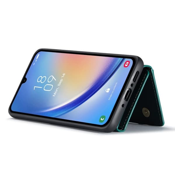 DG.MING Samsung Galaxy A34 5G Konstläder Plånboksfodral Grön