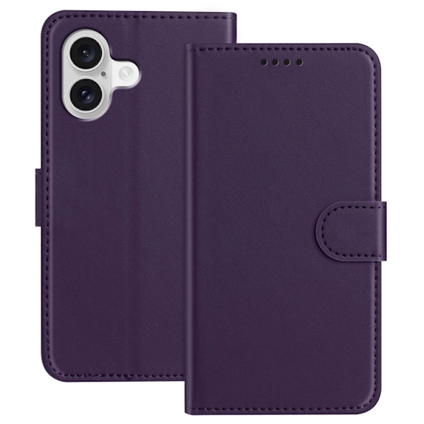 iPhone 17 Plånboksfodral Anti Drop - Lila Lila
