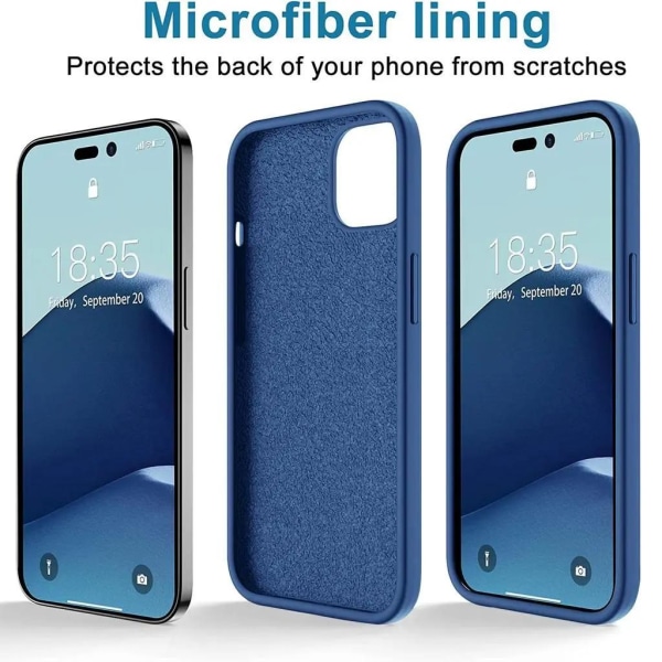 SiGN iPhone 14 Pro Cover Flydende Silikone - Havblå