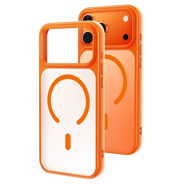 Mobilskal till iPhone 17 Pro MagSafe Skin-Feel Rubberized - Orange Orange