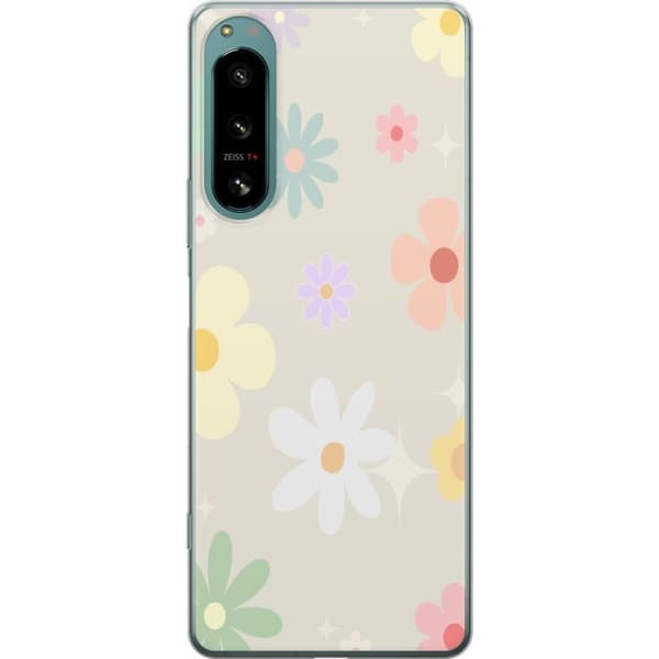 Mobilskal till Sony Xperia 5 IV med fejdande blommor